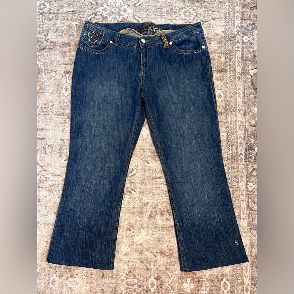 COOGI Australia Embroidered Logo Bootcut Jeans Plus Size 18
